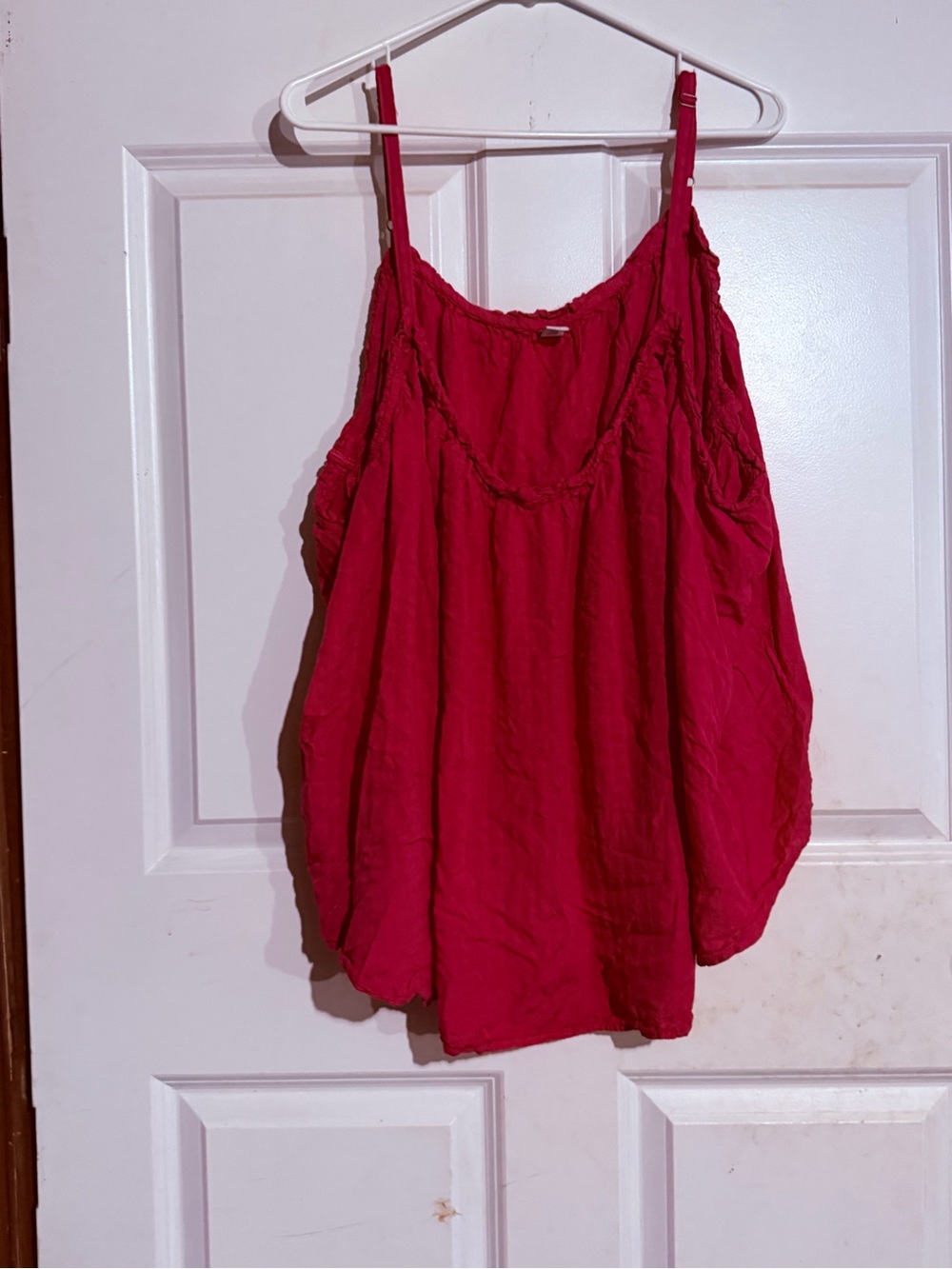 Old Navy Deep Pink Gauzy Spaghetti Strap Cami